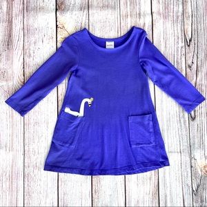 Hanna Andersson purple pocket dress 90
